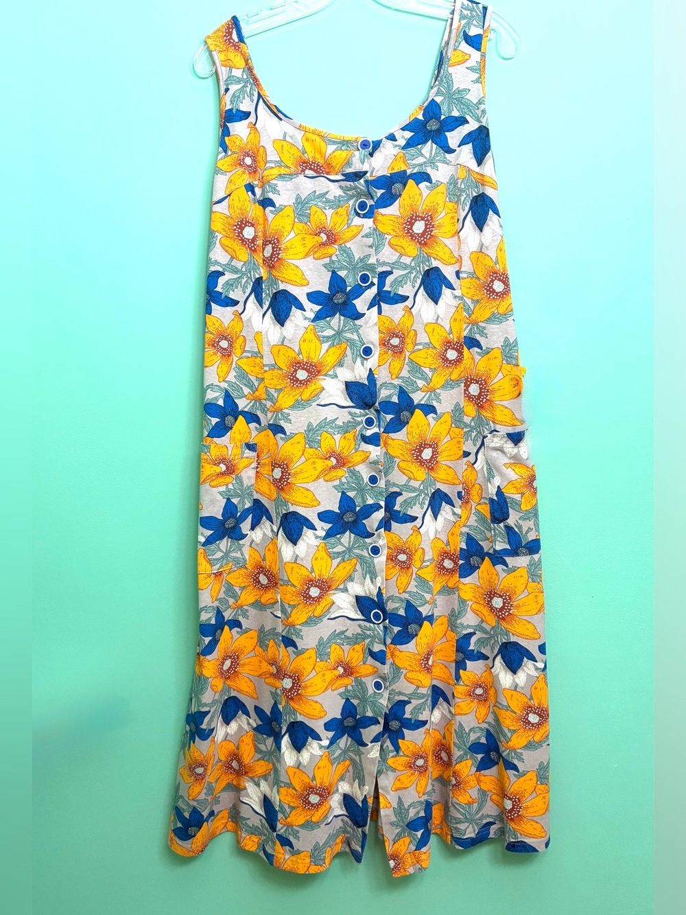 Floral Button-Front Sundress - Picture 7 of 16